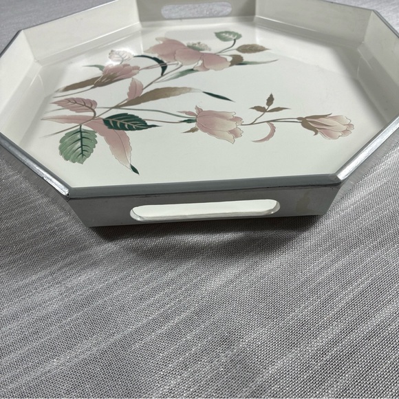 Cottage Core Floral Octagonal Serving Tray - Picture 3 of 11